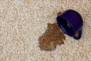 coffee spilled on carpet